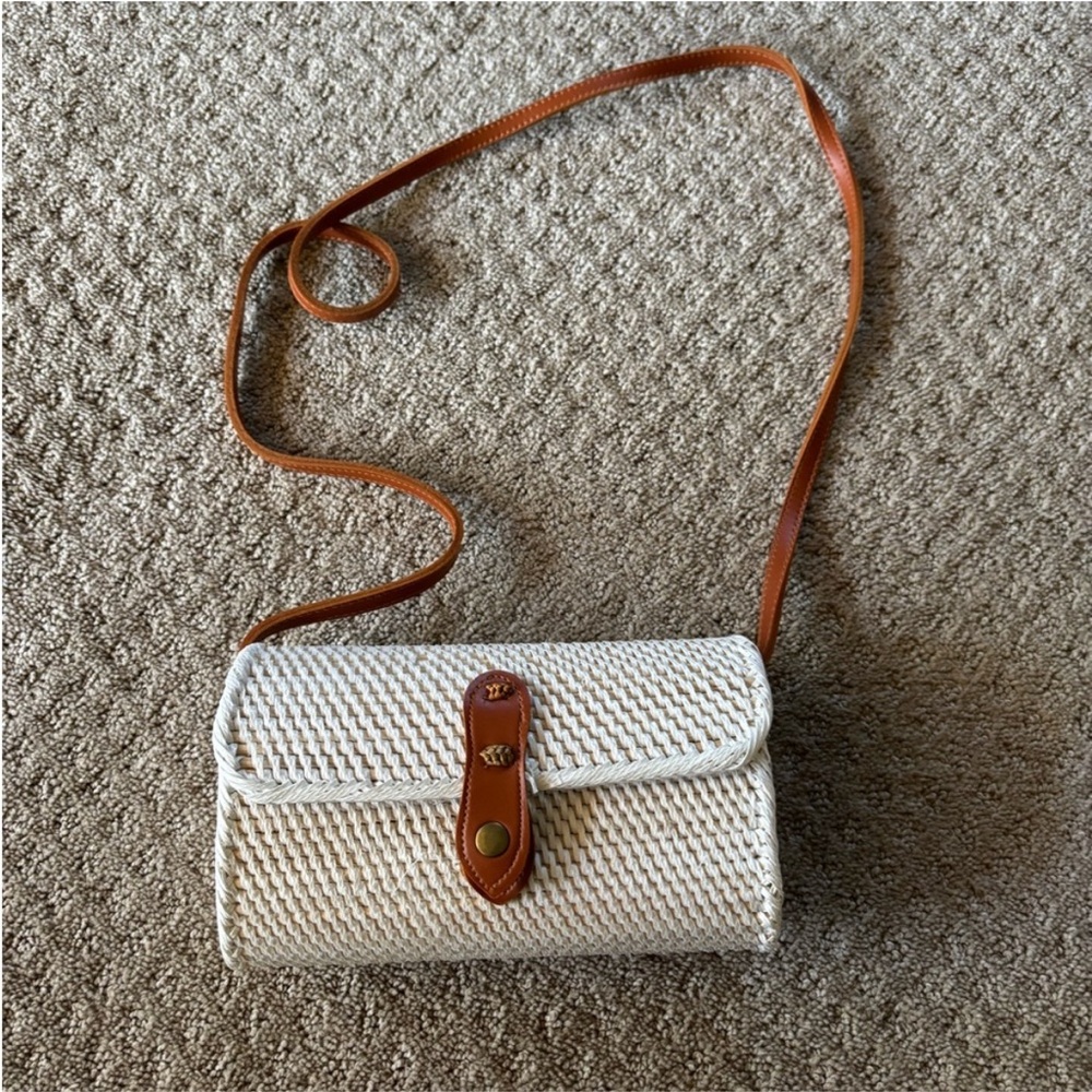 Boho Straw Crossbody Purse